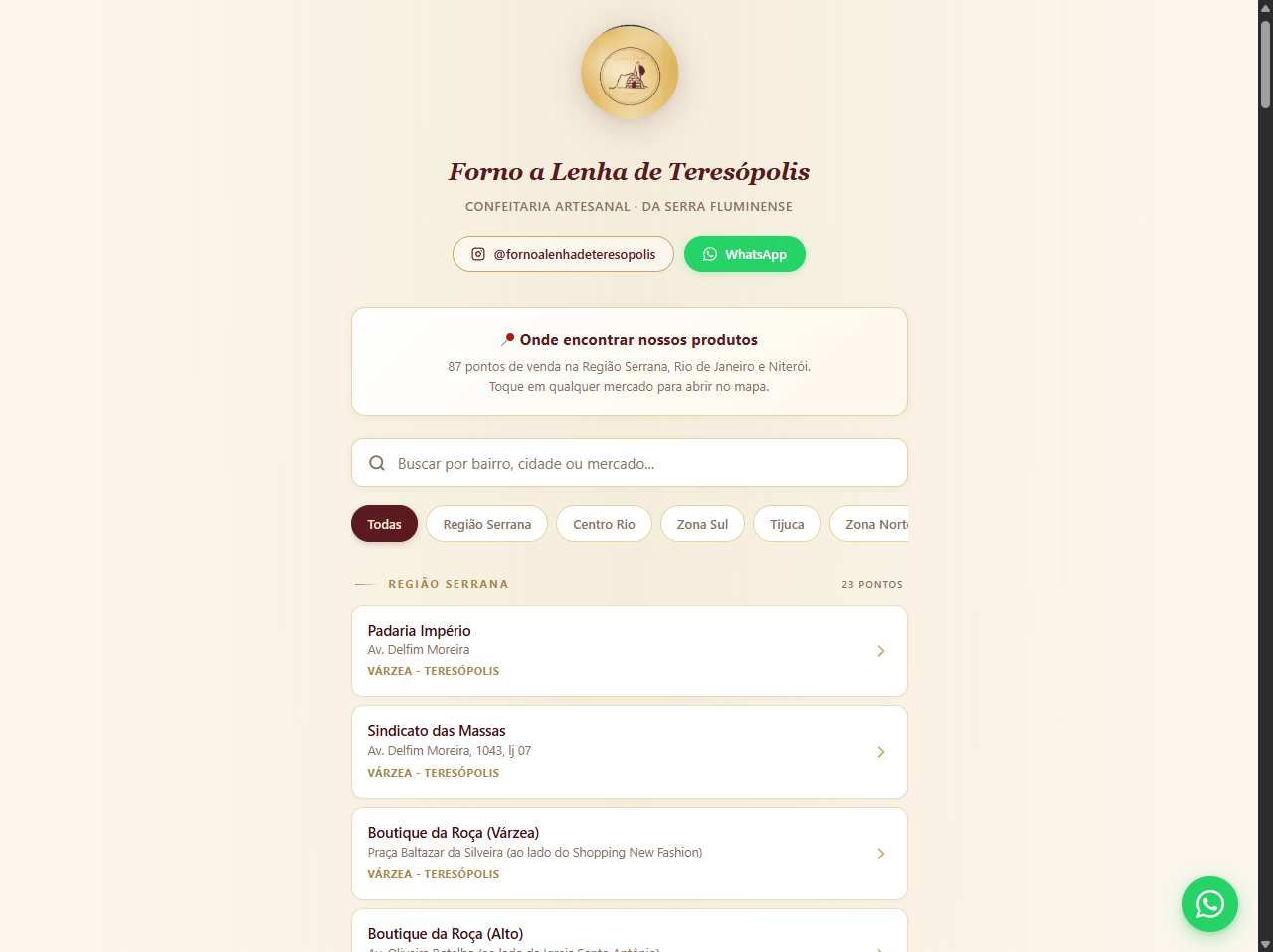 Site Forno a Lenha
